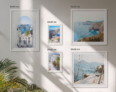 Parede galeria de quadros Paisagens da arquitetura marítima da Grécia