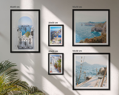 Parede galeria de quadros Paisagens da arquitetura marítima da Grécia
