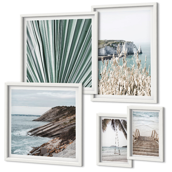 Galeria de parede Praias litorâneas tropicais