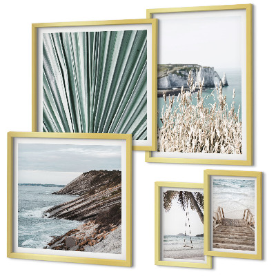 Galeria de parede Praias litorâneas tropicais