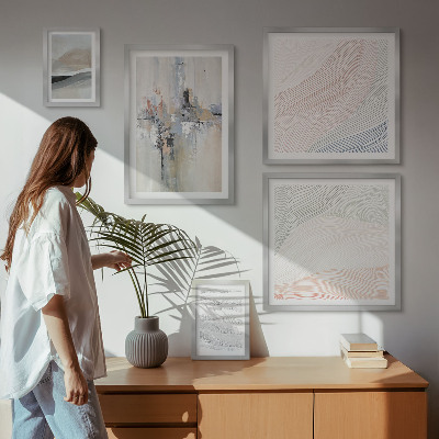 Galeria de parede Composições abstratas em tons