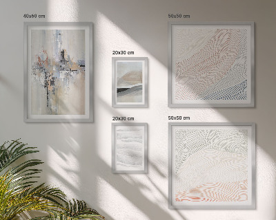 Galeria de parede Composições abstratas em tons