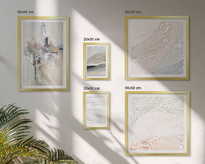 Galeria de parede Composições abstratas em tons
