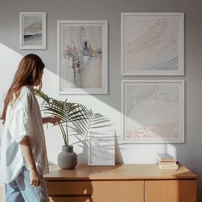 Galeria de parede Composições abstratas em tons