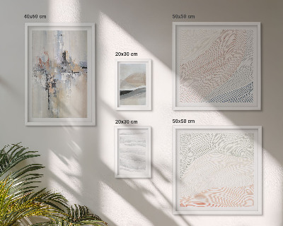 Galeria de parede Composições abstratas em tons