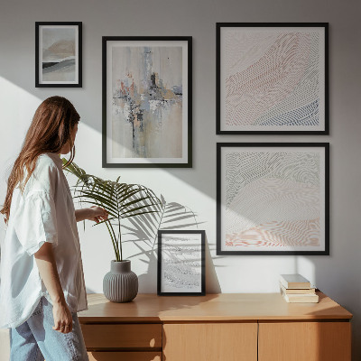 Galeria de parede Composições abstratas em tons