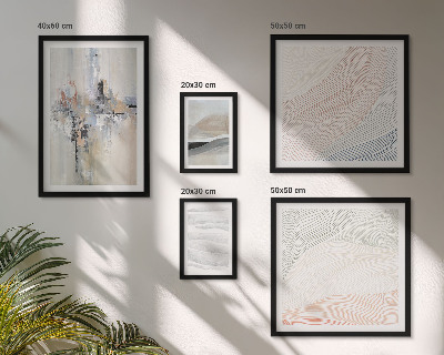 Galeria de parede Composições abstratas em tons