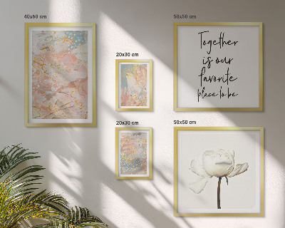 Galeria de parede Flores abstratas com slogans