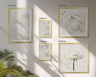 Parede galeria de quadros Inspirações florais brancas