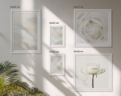 Parede galeria de quadros Inspirações florais brancas
