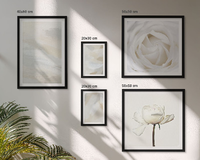 Parede galeria de quadros Inspirações florais brancas