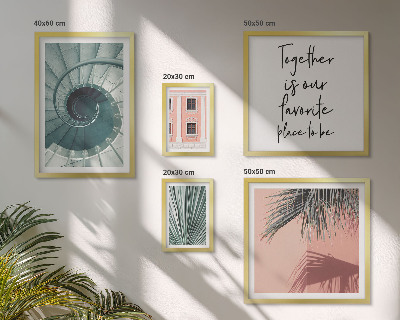 Conjunto de 5 quadros decorativos Interiores geométricos elegantes