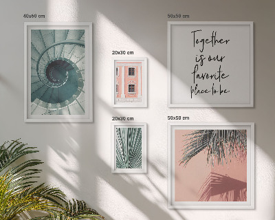 Conjunto de 5 quadros decorativos Interiores geométricos elegantes