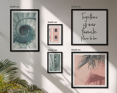 Conjunto de 5 quadros decorativos Interiores geométricos elegantes
