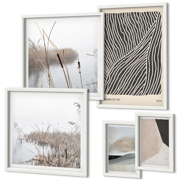 Galeria de parede Arte minimalista da natureza