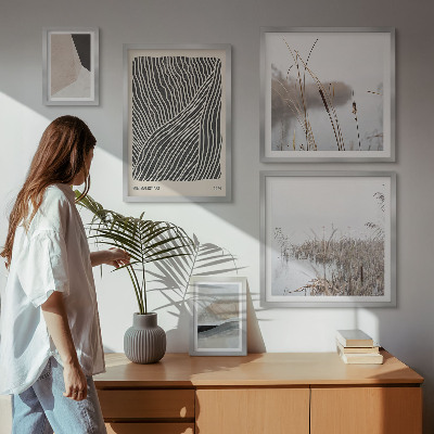 Galeria de parede Arte minimalista da natureza