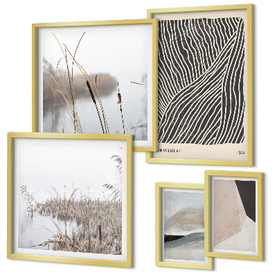 Galeria de parede Arte minimalista da natureza