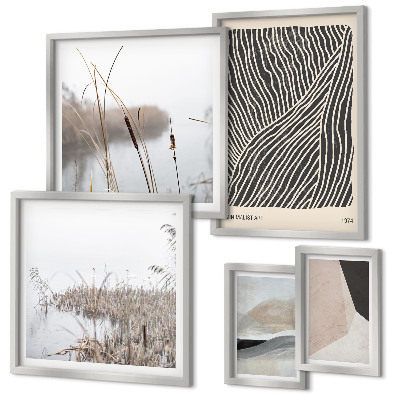 Galeria de parede Arte minimalista da natureza