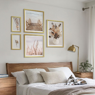 Parede galeria de quadros Plantas secas e água com estilo