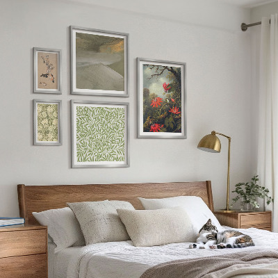 Galeria de parede Flores, pássaros, motivos naturais