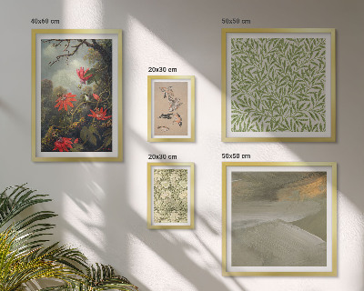 Galeria de parede Flores, pássaros, motivos naturais