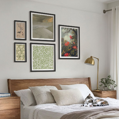 Galeria de parede Flores, pássaros, motivos naturais