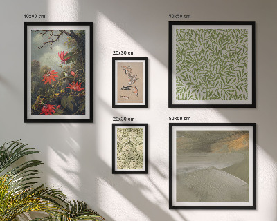 Galeria de parede Flores, pássaros, motivos naturais