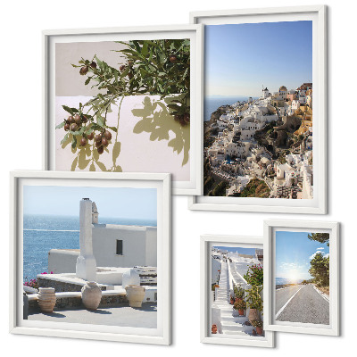 Parede galeria de quadros Vistas pitorescas de Santorini