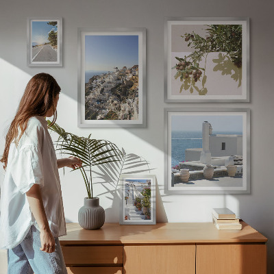 Parede galeria de quadros Vistas pitorescas de Santorini