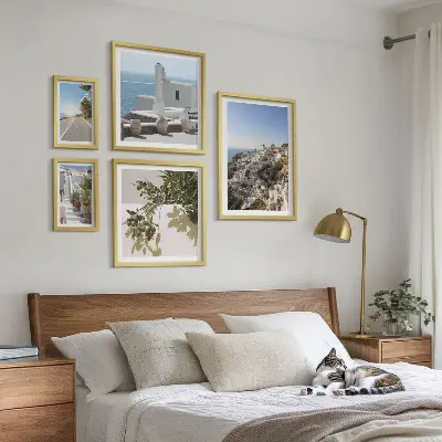 Galeria de quadros para parede com vistas pitorescas de Santorini