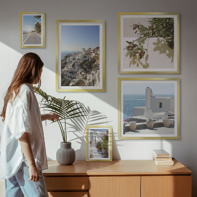 Parede galeria de quadros Vistas pitorescas de Santorini
