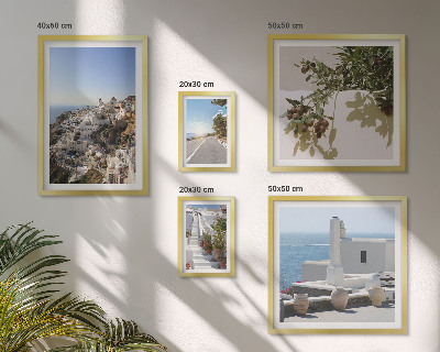 Parede galeria de quadros Vistas pitorescas de Santorini