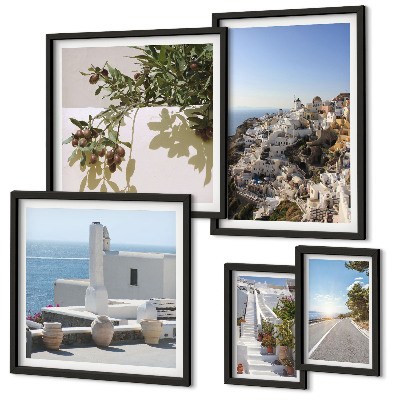 Parede galeria de quadros Vistas pitorescas de Santorini