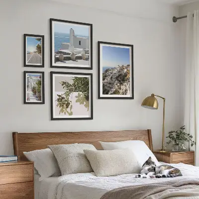 Galeria de quadros para parede com vistas pitorescas de Santorini