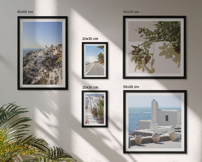 Parede galeria de quadros Vistas pitorescas de Santorini