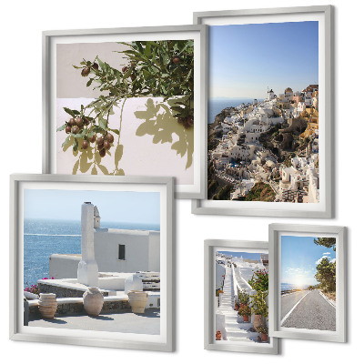 Parede galeria de quadros Vistas pitorescas de Santorini