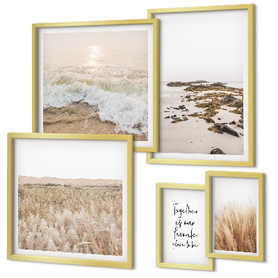 Galeria de parede Paisagens naturais de praia