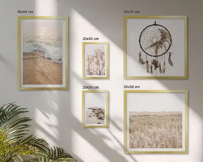 Galeria de quadros para parede com paisagens naturais de praia