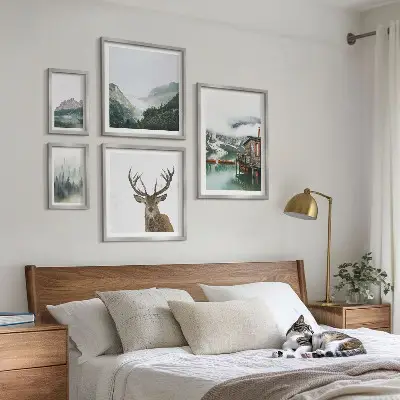 Galeria de quadros para parede com paisagens naturais de montanha