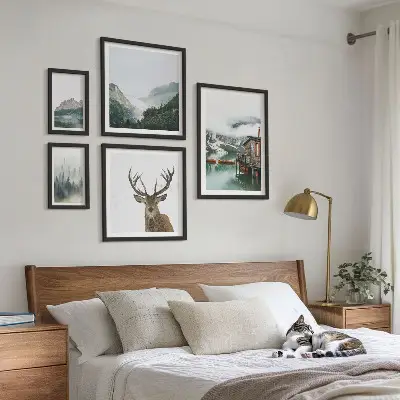 Galeria de quadros para parede com paisagens naturais de montanha