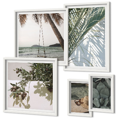Parede galeria de quadros Plantas tropicais relaxantes