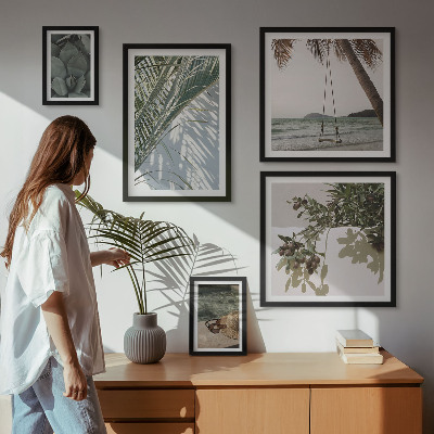 Parede galeria de quadros Plantas tropicais relaxantes