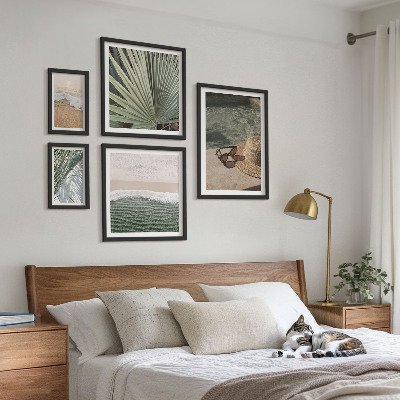 Galeria de parede Temas aquáticos elegantes para férias