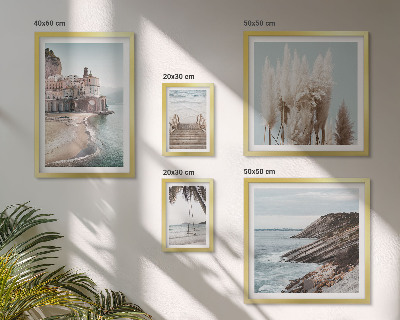 Conjunto de 5 quadros decorativos Vistas elegantes para o mar