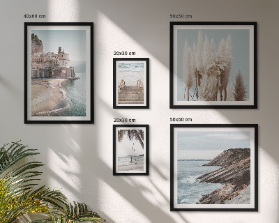 Conjunto de 5 quadros decorativos Vistas elegantes para o mar