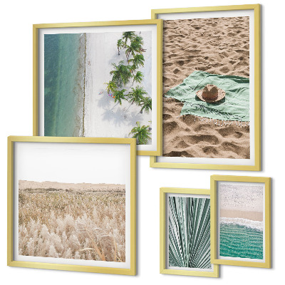 Galeria de parede Vistas de praia tropical