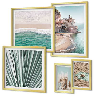 Parede galeria de quadros Vistas elegantes para o mar