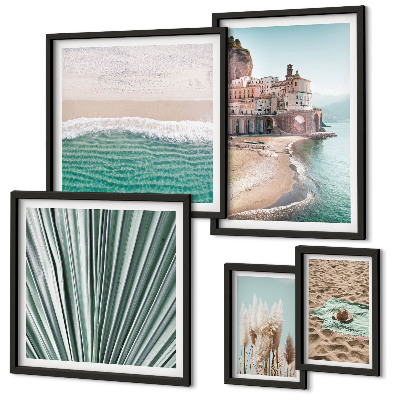 Parede galeria de quadros Vistas elegantes para o mar