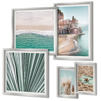 Parede galeria de quadros Vistas elegantes para o mar