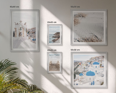 Parede galeria de quadros As paisagens brancas da Grécia